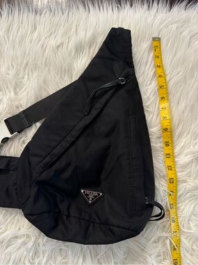 Prada Men's Black Sling Crossbody Bag